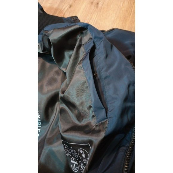 Lucky Brand Coat Mens Small Blue Davis Hooded Puffer Parka Navy Winter Jacket - Picture 11 of 16